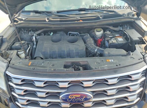 1FM5K7FH6HGC82925 2017 FORD EXPLORER Черный Вид подкапотного пространства