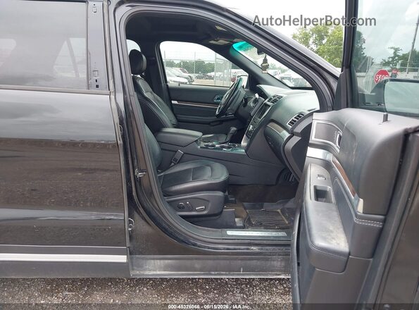 1FM5K7FH6HGD78375 2017 FORD EXPLORER Black Вид салону спереду