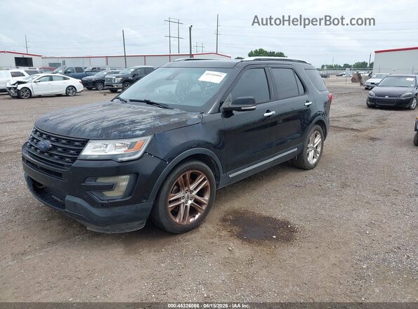 1FM5K7FH6HGD78375 2017 FORD EXPLORER Black Передня ліва чверть