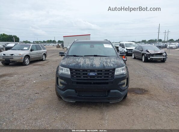 1FM5K7FH6HGD78375 2017 FORD EXPLORER Black Вид панелі приладів