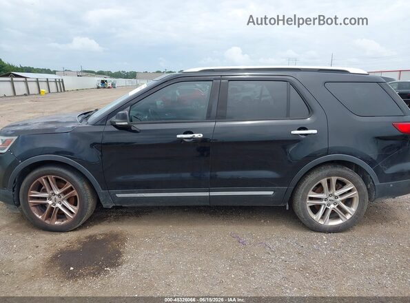 1FM5K7FH6HGD78375 2017 FORD EXPLORER Black Вид задньої частини салону