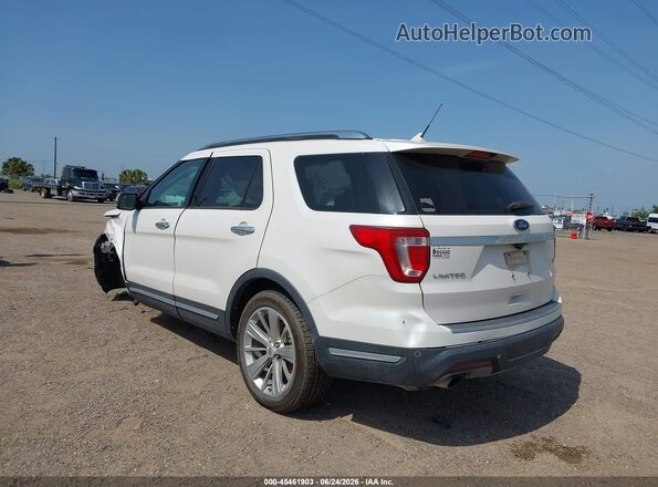 1FM5K7FH6JGC93011 2018 FORD EXPLORER Белый Задняя левая четверть