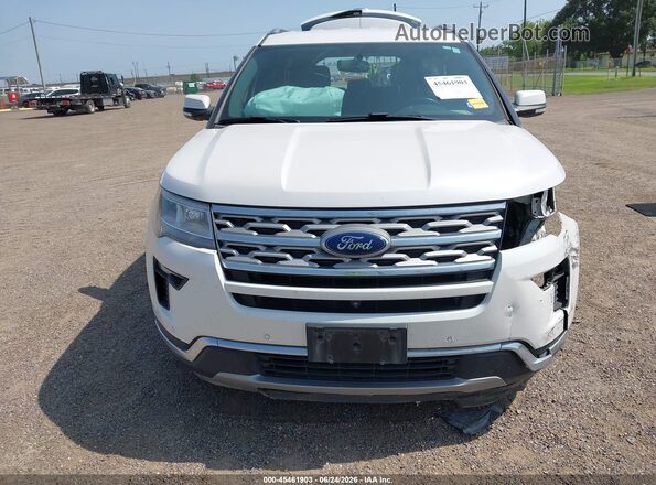 1FM5K7FH6JGC93011 2018 FORD EXPLORER Белый Вид задней части салона
