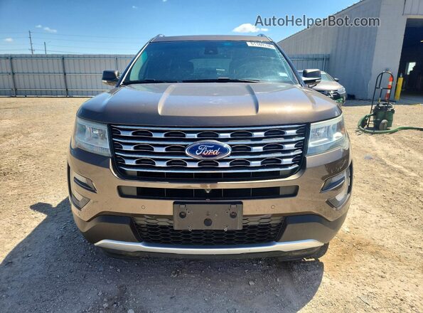 1FM5K7FH7GGA75880 2016 FORD EXPLORER Brown წინა ხედი