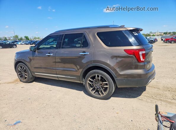 1FM5K7FH7GGA75880 2016 FORD EXPLORER Brown უკანა მარცხენა