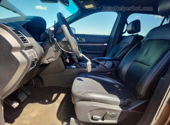 1FM5K7FH7GGA75880 2016 FORD EXPLORER Brown წინა სალონის ხედი