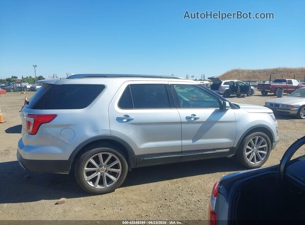 1FM5K7FH7HGC07134 2017 FORD EXPLORER Silver ხელსაწყოთა პანელის ხედი