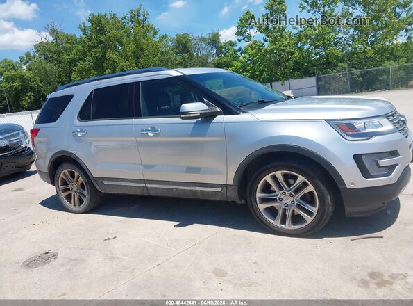1FM5K7FH9GGA00324 2016 FORD EXPLORER Silver Вид задньої частини салону