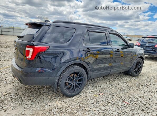 1FM5K7FH9GGC56981 2016 FORD EXPLORER Black Tył prawy