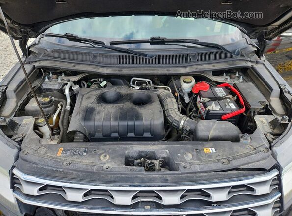 1FM5K7FH9GGC56981 2016 FORD EXPLORER Black Widok komory silnika