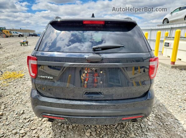 1FM5K7FH9GGC56981 2016 FORD EXPLORER Black Widok z tyłu