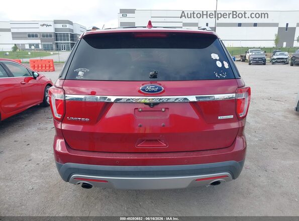1FM5K7FH9HGA21904 2017 FORD EXPLORER Red 