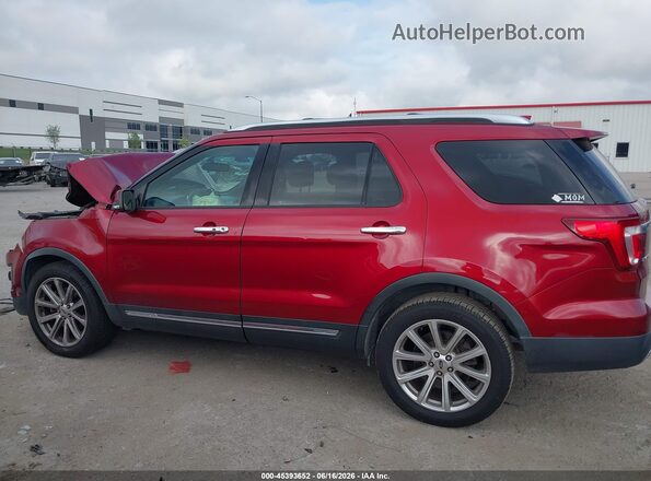 1FM5K7FH9HGA21904 2017 FORD EXPLORER Red 