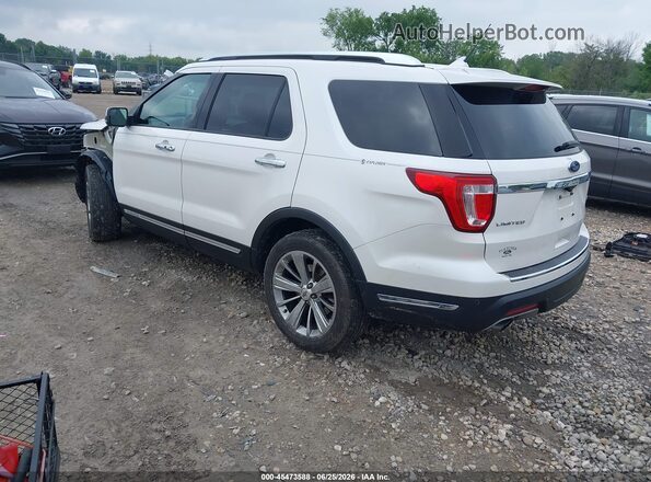 1FM5K7FH9JGA42225 2018 FORD EXPLORER Белый Задняя левая четверть