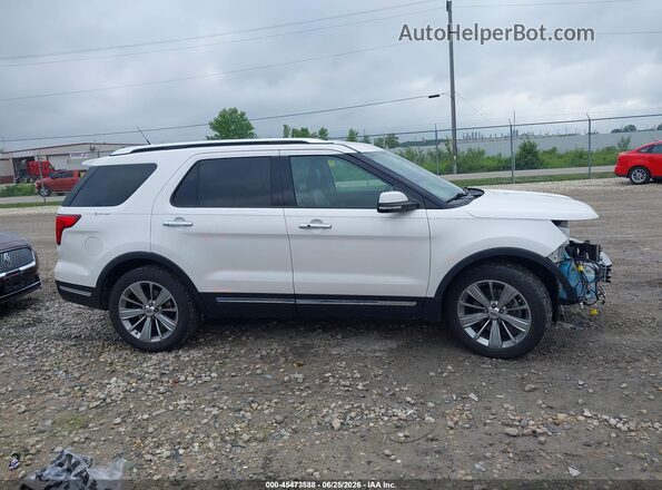 1FM5K7FH9JGA42225 2018 FORD EXPLORER Белый Панорамный вид салона 360°