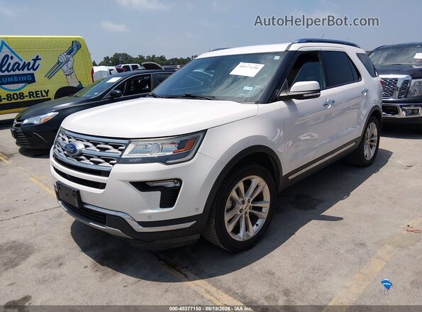 1FM5K7FH9JGC35085 2018 FORD EXPLORER White Front left