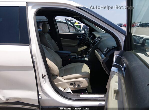 1FM5K7FH9JGC35085 2018 FORD EXPLORER White Front interior view