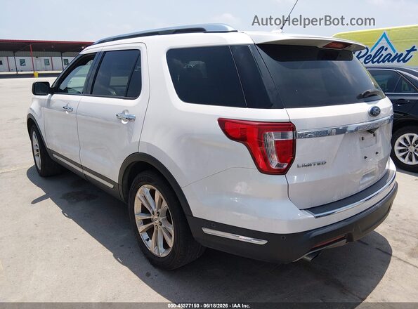 1FM5K7FH9JGC35085 2018 FORD EXPLORER White Rear left