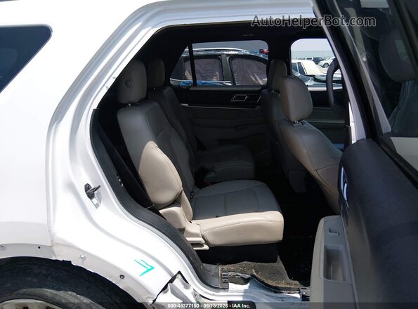 1FM5K7FH9JGC35085 2018 FORD EXPLORER White VIN sticker view