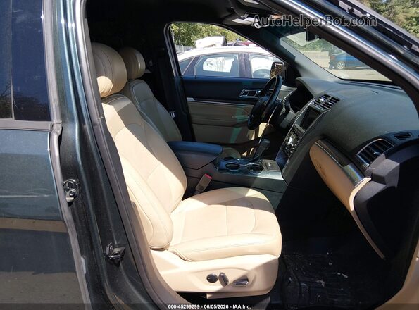 1FM5K7FHXGGC99466 2016 FORD EXPLORER Green წინა სალონის ხედი