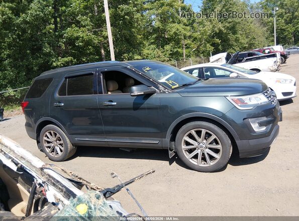1FM5K7FHXGGC99466 2016 FORD EXPLORER Green უკანა სალონის ხედი