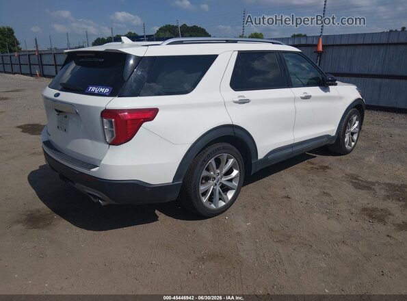1FM5K7HC1MGC36415 2021 FORD EXPLORER Белый Задняя правая четверть
