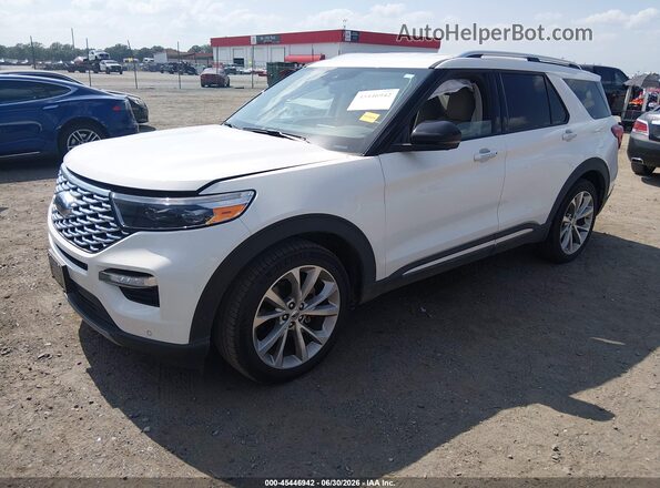 1FM5K7HC1MGC36415 2021 FORD EXPLORER Белый Передняя левая четверть
