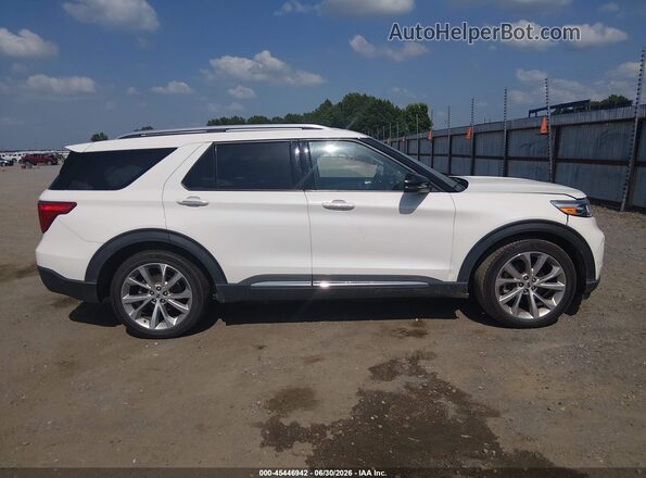 1FM5K7HC1MGC36415 2021 FORD EXPLORER Белый Вид задней части салона