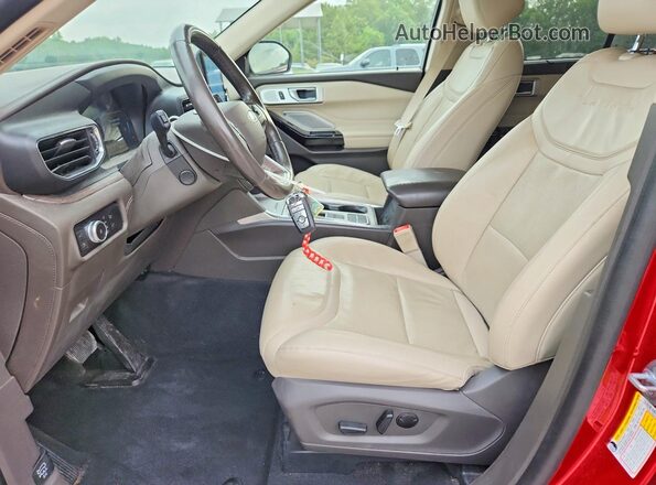 1FM5K7HW8PNA02234 2023 FORD EXPLORER Red Widok wnętrza z przodu