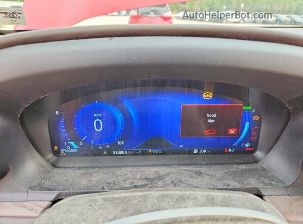 1FM5K7HW8PNA02234 2023 FORD EXPLORER Red Widok zestawu wskaźników