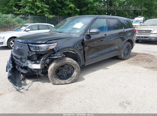 1FM5K8AB1RGA47102 2024 FORD POLICE INTERCEPTOR Black Front left