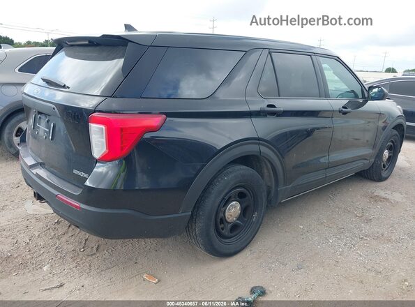 1FM5K8AB2NGA31212 2022 FORD POLICE INTERCEPTOR Black Задня права чверть
