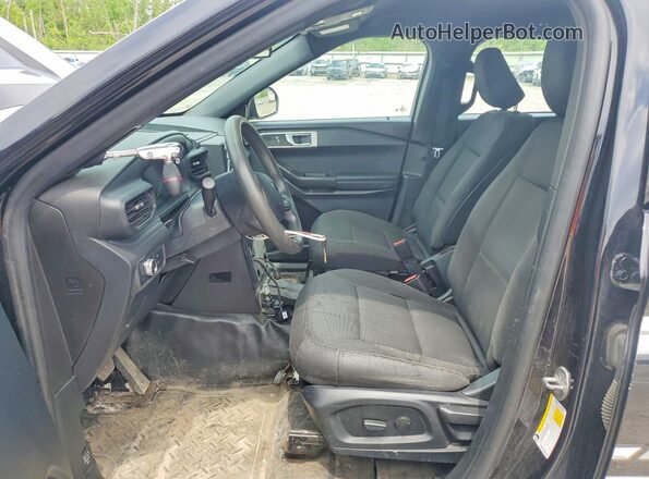 1FM5K8AB3LGD18703 2020 FORD EXPLORER Черный Вид салона спереди
