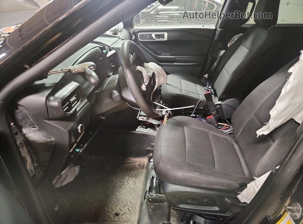 1FM5K8AB5LGC62893 2020 FORD EXPLORER Black Front interior view