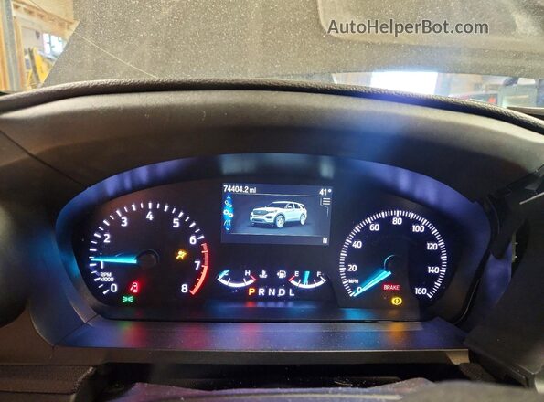 1FM5K8AB5LGC62893 2020 FORD EXPLORER Black Instrument cluster view