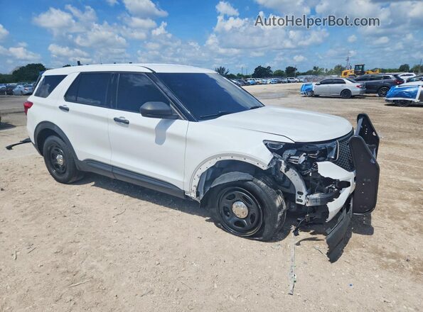 1FM5K8AB5LGD18718 2020 FORD EXPLORER White Przód prawy