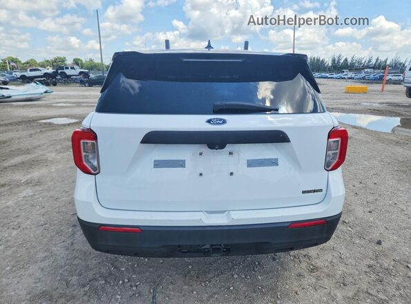 1FM5K8AB5LGD18718 2020 FORD EXPLORER White Widok z tyłu