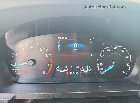 1FM5K8AB5LGD18718 2020 FORD EXPLORER White Widok zestawu wskaźników