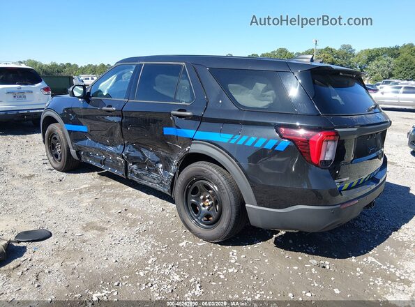 1FM5K8AB5SGA32351 2025 FORD POLICE INTERCEPTOR Black Задня ліва чверть