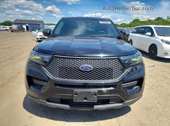 1FM5K8AB6MGC33730 2021 FORD EXPLORER Black Front view