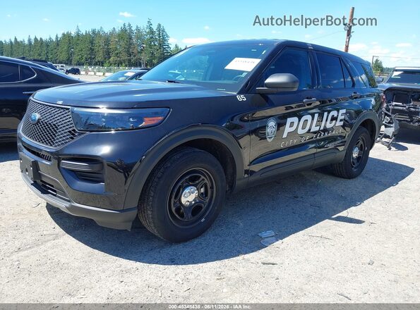 1FM5K8AB6SGA21746 2025 FORD POLICE INTERCEPTOR Black წინა მარცხენა ხედი სამი მეოთხედიდან