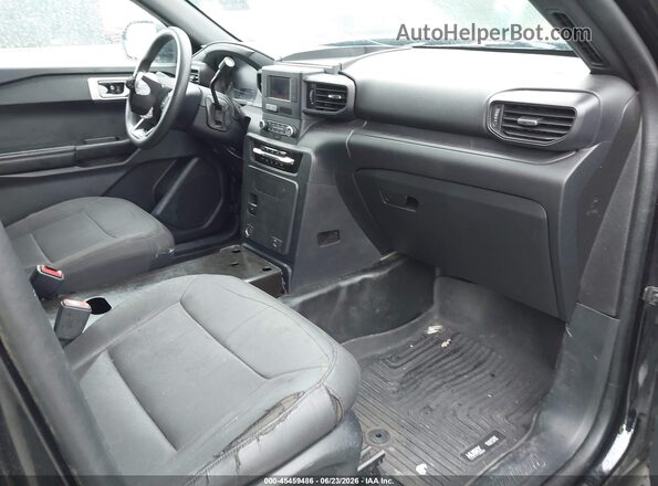 1FM5K8AB7MGA43189 2021 FORD POLICE INTERCEPTOR Black წინა სალონის ხედი