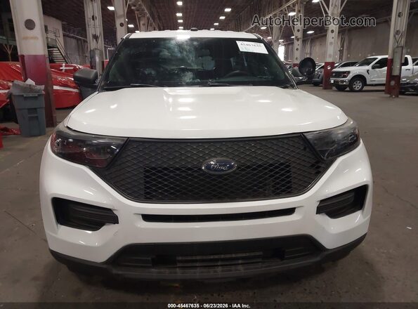 1FM5K8AB7MGA72904 2021 FORD POLICE INTERCEPTOR White Front view