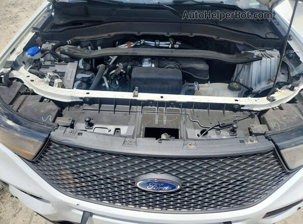 1FM5K8AB8SGA35292 2025 FORD EXPLORER White ძრავის განყოფილების ხედი