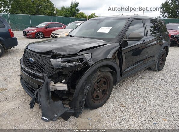1FM5K8ABXLGA55593 2020 FORD POLICE INTERCEPTOR Черный Передняя левая четверть