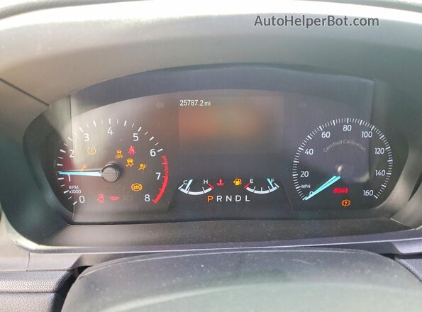 1FM5K8AC2RGA01805 2024 FORD EXPLORER White Widok zestawu wskaźników
