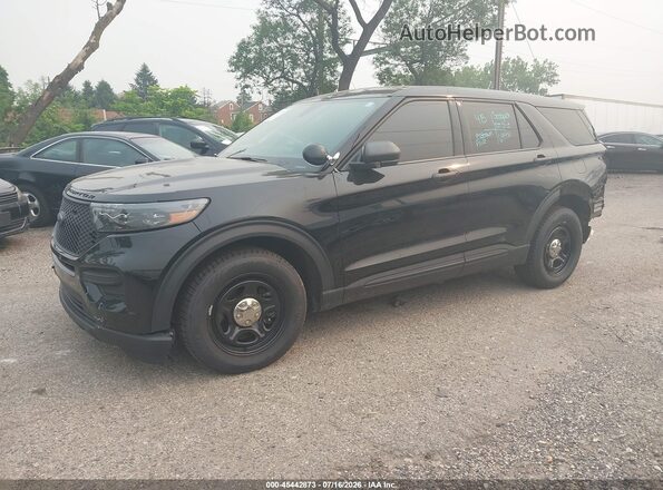1FM5K8AC3PGC20530 2023 FORD POLICE INTERCEPTOR Black Передня ліва чверть