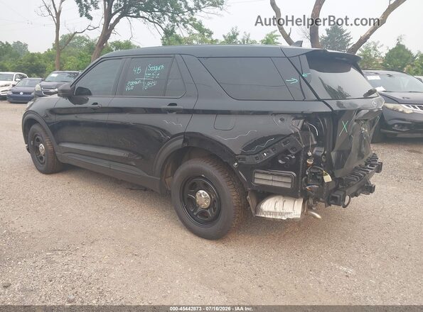 1FM5K8AC3PGC20530 2023 FORD POLICE INTERCEPTOR Black Задня ліва чверть