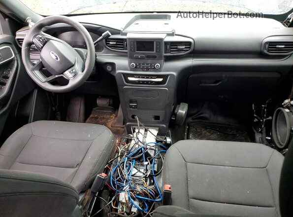 1FM5K8AC4MNA08582 2021 FORD EXPLORER Black Вид панелі приладів