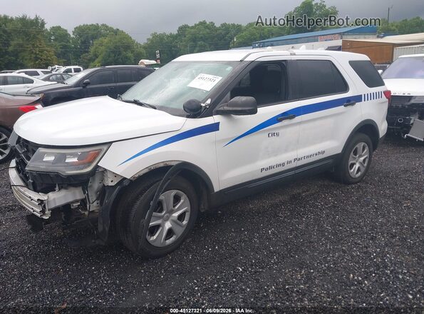 1FM5K8AR0HGC07921 2017 FORD UTILITY POLICE INTERCEPTOR Белый Передняя левая четверть